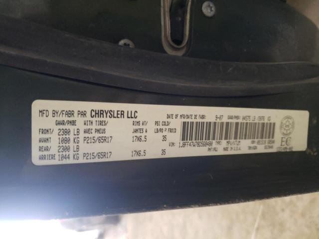 Photo 10 from auction – 2008 JEEP COMPASS SP with VIN 1J8FF47W78D568480