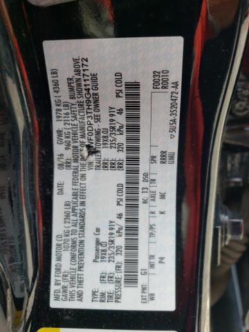 Photo 10 from auction – 2016 FORD FOCUS RS with VIN WF0DP3TH9G4117172