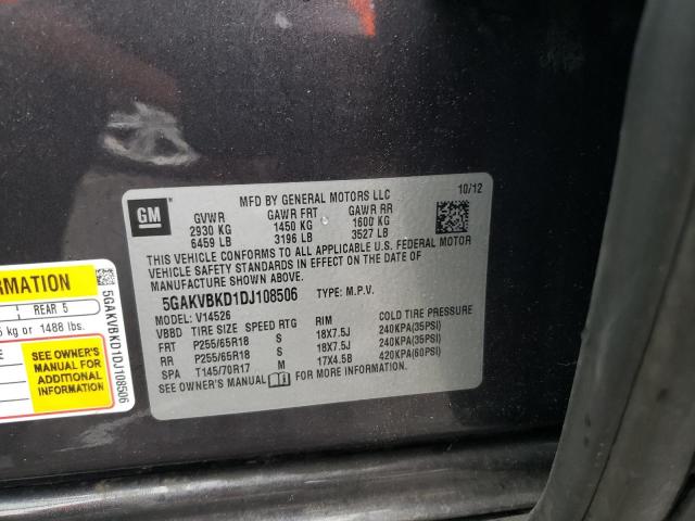 Photo 10 from auction – 2013 BUICK ENCLAVE with VIN 5GAKVBKD1DJ108506