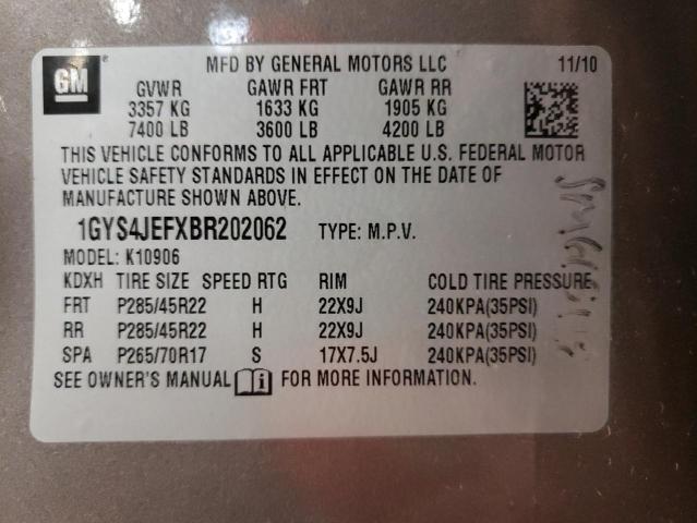 Photo 10 from auction – 2011 CADILLAC ESCALADE E with VIN 1GYS4JEFXBR202062