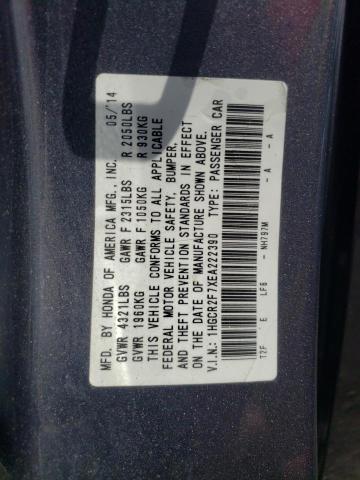 Photo 10 from auction – 2014 HONDA ACCORD EX with VIN 1HGCR2F7XEA222390