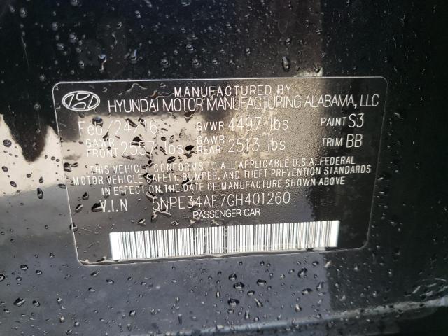 Photo 10 from auction – 2016 HYUNDAI SONATA SPO with VIN 5NPE34AF7GH401260