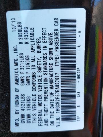Photo 10 from auction – 2014 HONDA ACCORD EXL with VIN 1HGCR2F87EA057617