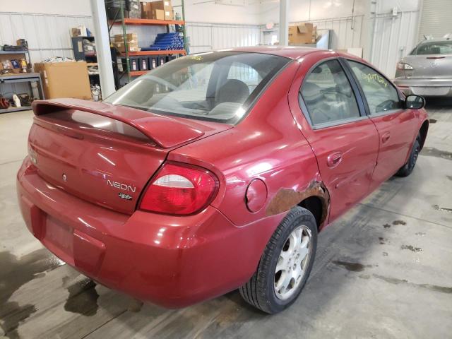 Photo 4 from auction – 2003 DODGE NEON with VIN 1B3ES56C23D233441
