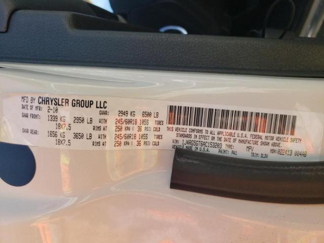 Photo 10 from auction – 2010 JEEP COMMANDER with VIN 1J4RG5GT6AC153203