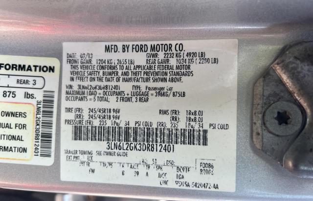 Photo 10 from auction – 2013 LINCOLN MKZ with VIN 3LN6L2GK3DR812401