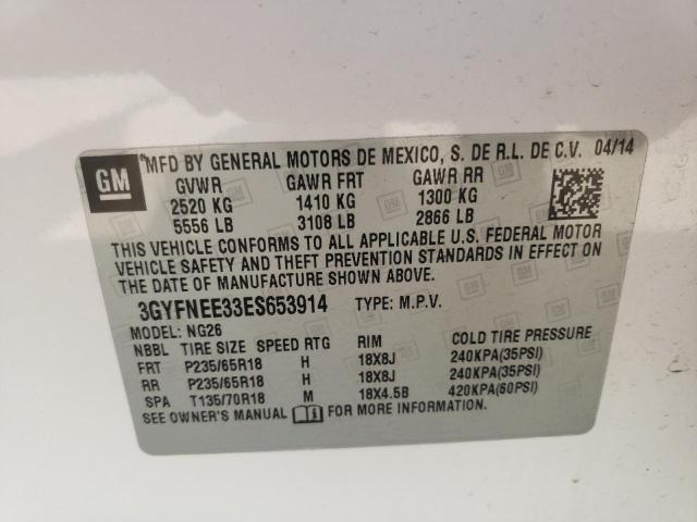 Photo 10 from auction – 2014 CADILLAC SRX LUXURY with VIN 3GYFNEE33ES653914