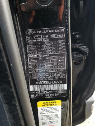 Photo 10 from auction – 2016 LAND ROVER RANGE ROVE with VIN SALVR2BG0GH082530