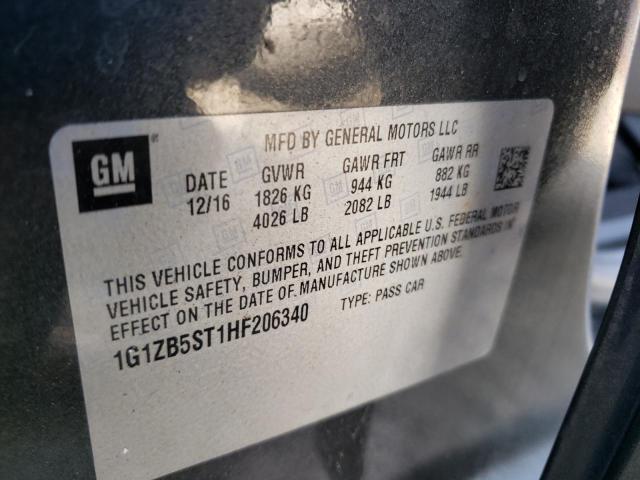 Photo 10 from auction – 2017 CHEVROLET MALIBU LS with VIN 1G1ZB5ST1HF206340