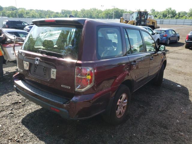 Photo 4 from auction – 2007 HONDA PILOT LX with VIN 2HKYF18187H535661