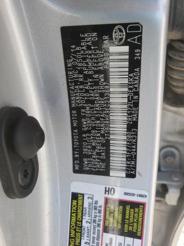 Photo 10 from auction – 2014 TOYOTA COROLLA L with VIN 2T1BURHE9EC213687