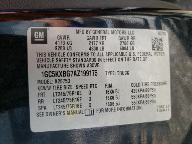 Photo 10 from auction – 2010 CHEVROLET SILVERADO with VIN 1GC5KXBG7AZ199175