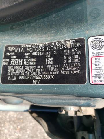 Photo 10 from auction – 2006 KIA NEW SPORTA with VIN KNDJF724667185070