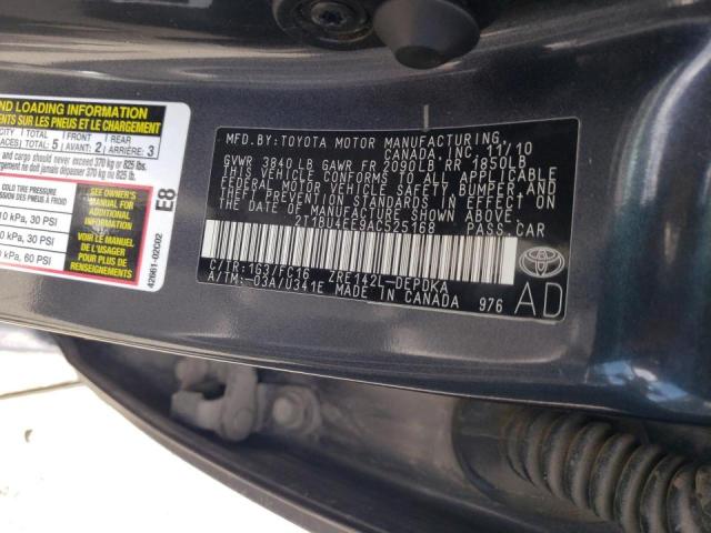 Photo 10 from auction – 2010 TOYOTA COROLLA with VIN 2T1BU4EE9AC525168