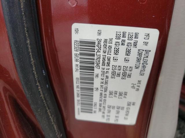 Photo 10 from auction – 2007 CHRYSLER TOWN & COU with VIN 2A4GP54L37R259457