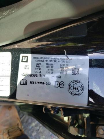 Photo 10 from auction – 2015 BUICK VERANO with VIN 1G4PP5SKXF4116177