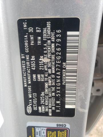 Photo 10 from auction – 2014 KIA OPTIMA EX with VIN 5XXGN4A77EG267936