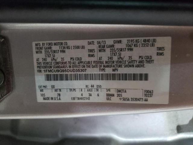 Photo 10 from auction – 2013 FORD ESCAPE SE with VIN 1FMCU9G95DUD35307