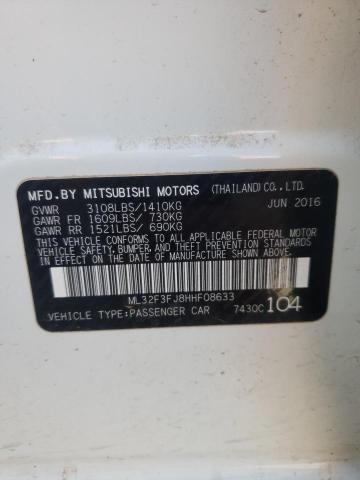 Photo 10 from auction – 2017 MITSUBISHI MIRAGE G4 with VIN ML32F3FJ8HHF08633