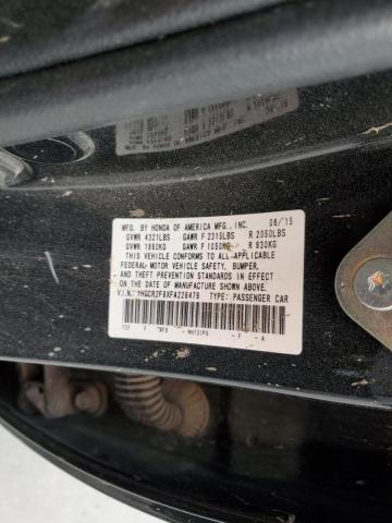 Photo 10 from auction – 2015 HONDA ACCORD EXL with VIN 1HGCR2F8XFA226479