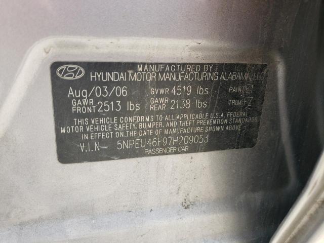 Photo 10 from auction – 2007 HYUNDAI SONATA SE with VIN 5NPEU46F97H209053