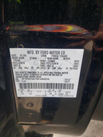 Photo 10 from auction – 2006 FORD F150 SUPER with VIN 1FTPW14V76FA80010