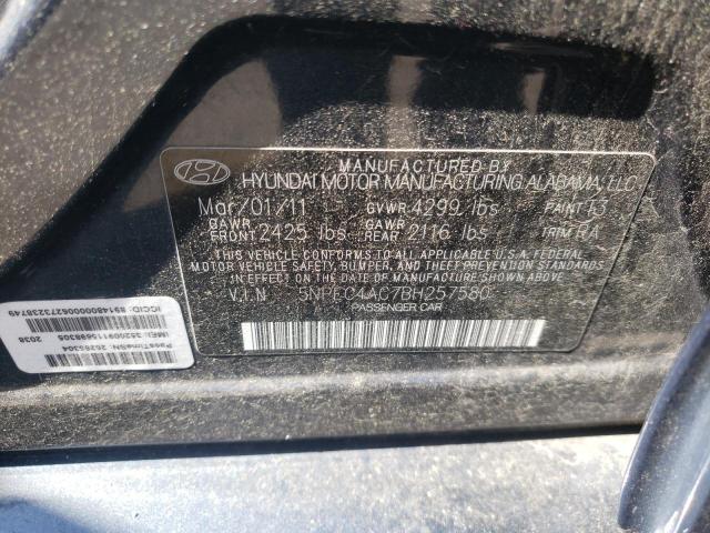Photo 10 from auction – 2011 HYUNDAI SONATA SE with VIN 5NPEC4AC7BH257580