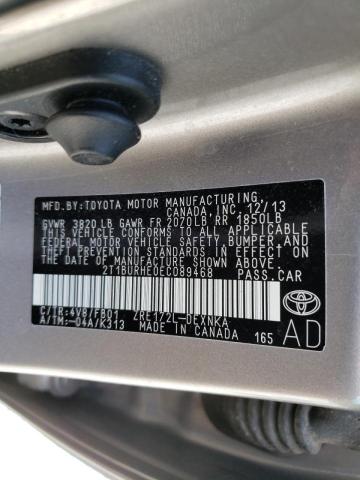 Photo 10 from auction – 2014 TOYOTA COROLLA L with VIN 2T1BURHE0EC089468