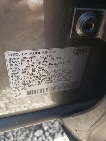 Photo 10 from auction – 2017 AUDI Q7 PREMIUM with VIN WA1LAAF74HD048393