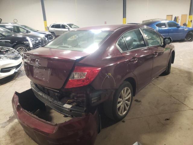 Photo 4 from auction – 2012 HONDA CIVIC EX with VIN 19XFB2F8XCE317499
