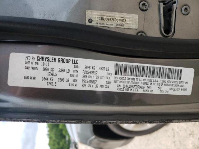 Photo 10 from auction – 2012 JEEP COMPASS LA with VIN 1C4NJDEB2CD514627