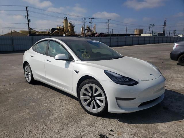 TESLA MODEL 3 2022 with VIN 5YJ3E1EA9NF105196 - Photo from auction