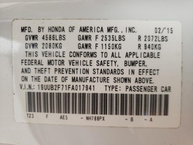 Photo 10 from auction – 2015 ACURA TLX ADVANC with VIN 19UUB2F71FA017941