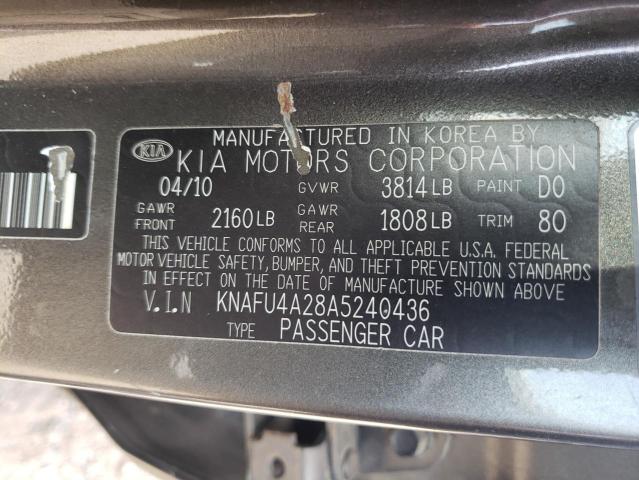 Photo 10 from auction – 2010 KIA FORTE EX with VIN KNAFU4A28A5240436