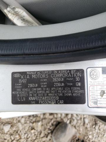 Zdjęcie 10 z aukcji – 2008 KIA SPECTRA EX z VIN KNAFE121485533519