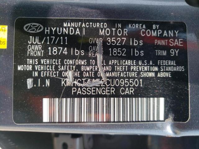 Photo 10 from auction – 2012 HYUNDAI ACCENT GLS with VIN KMHCT4AE2CU095501