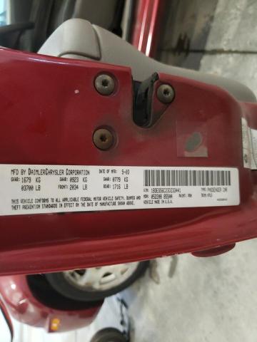 Photo 10 from auction – 2003 DODGE NEON with VIN 1B3ES56C23D233441