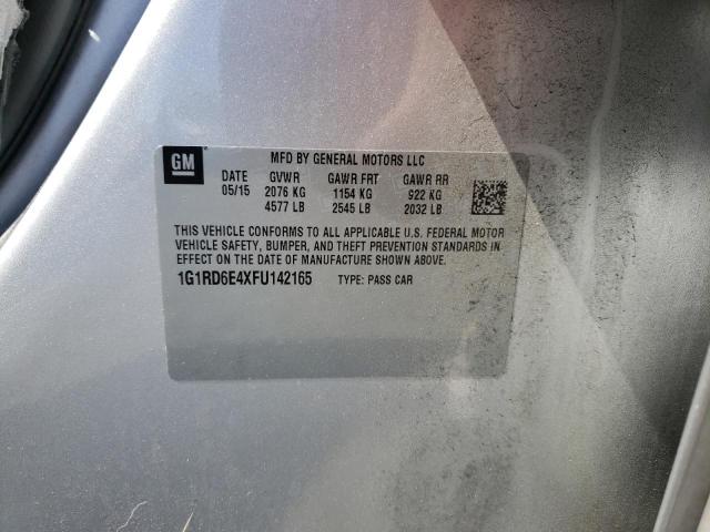 Photo 10 from auction – 2015 CHEVROLET VOLT with VIN 1G1RD6E4XFU142165
