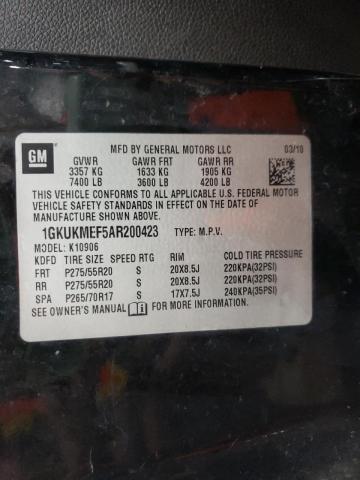 Photo 10 from auction – 2010 GMC YUKON XL D with VIN 1GKUKMEF5AR200423