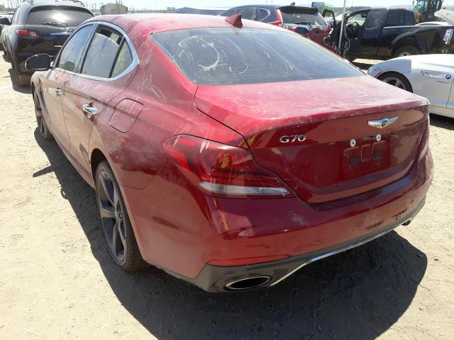 Photo 3 from auction – 2019 GENESIS G70 PRESTI with VIN KMTG34LE0KU017656