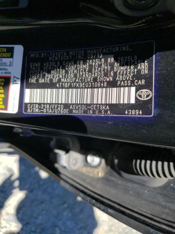 Photo 10 from auction – 2014 TOYOTA CAMRY L with VIN 4T1BF1FK9EU310648