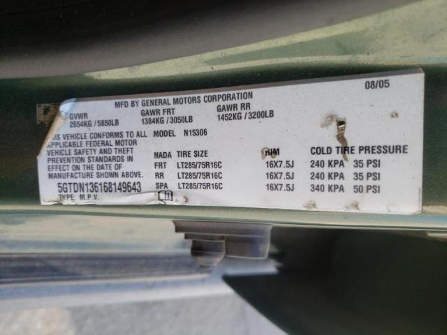 Photo 10 from auction – 2006 HUMMER H3 with VIN 5GTDN136168149643