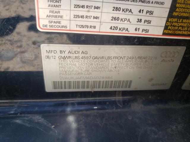 Photo 10 from auction – 2013 AUDI A3 with VIN WAUKJAFM4DA028984