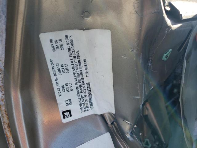 Photo 10 from auction – 2002 OLDSMOBILE AURORA with VIN 1G3GR64H924237086