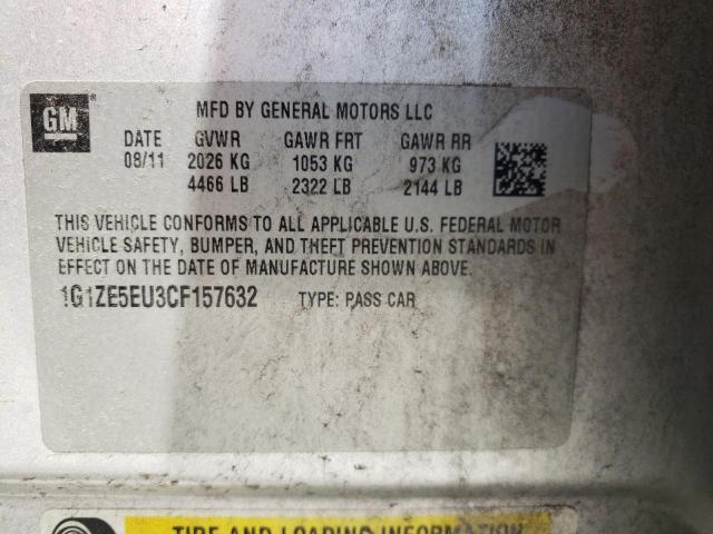 Photo 10 from auction – 2012 CHEVROLET MALIBU LTZ with VIN 1G1ZE5EU3CF157632