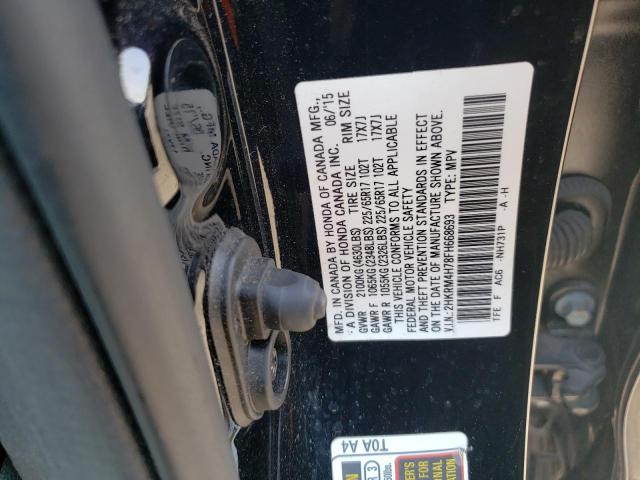 Photo 10 from auction – 2015 HONDA CR-V EXL with VIN 2HKRM4H78FH668693