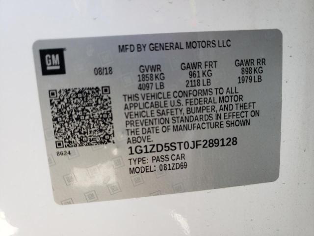 Photo 10 from auction – 2018 CHEVROLET MALIBU LT with VIN 1G1ZD5ST0JF289128