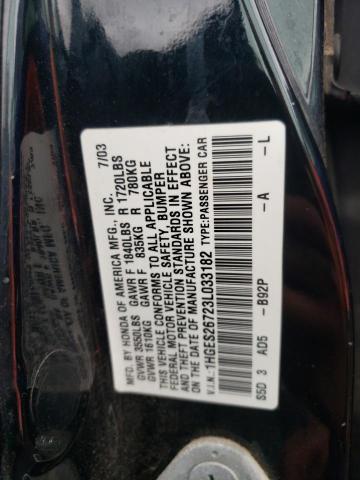 Photo 10 from auction – 2003 HONDA CIVIC EX with VIN 1HGES26723L033182