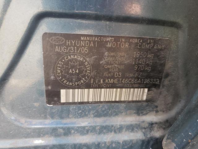 Photo 10 from auction – 2006 HYUNDAI SONATA GL with VIN KMHET46C66A136332