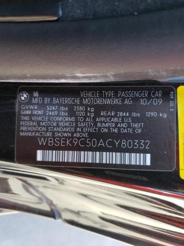 Photo 10 from auction – 2010 BMW M6 with VIN WBSEK9C50ACY80332